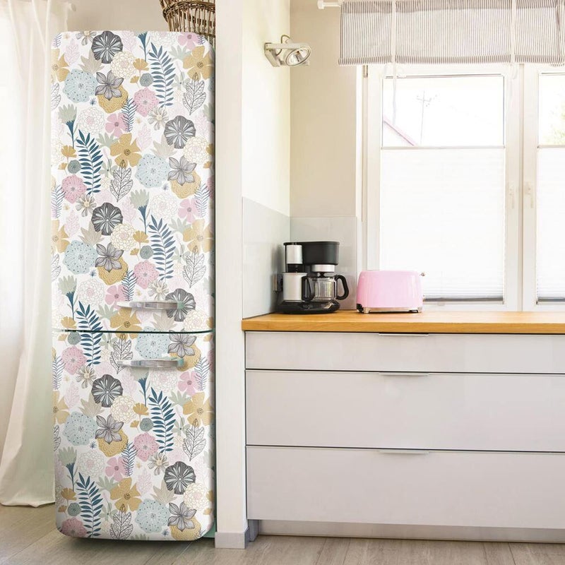 RoomMates RMK11328WP Pink Perennial Blooms Peel and Stick Wallpaper, Roll - Image 4